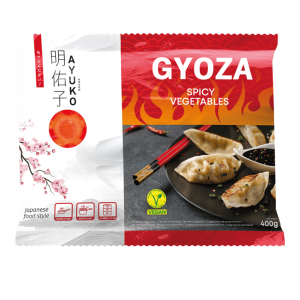 Gyoza z zelenjavo (pekoča) 450g AYUKO