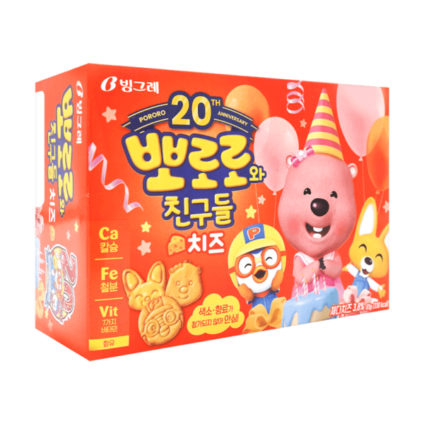 Korejski piškoti Pororo 65g BINGGRAE