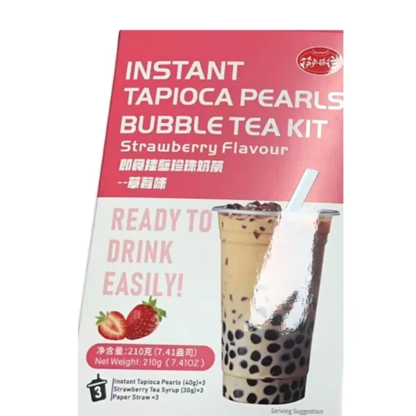 Instant Boba Strawberry flavour 210g KLKW