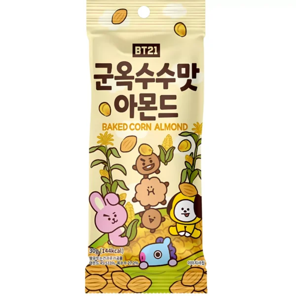 Baked almonds with corn flavour 30g BT21