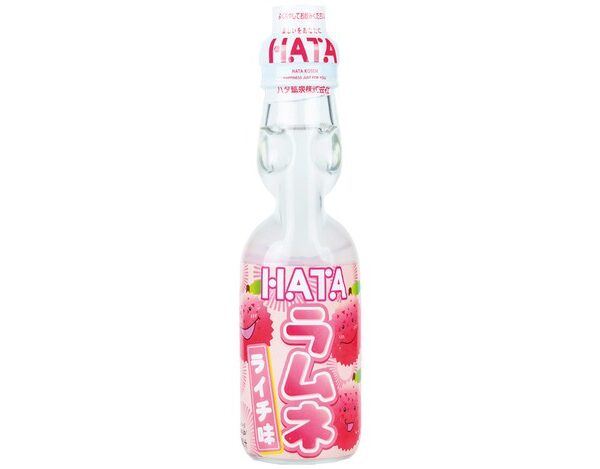 Japonski Brezalkoholni Napitek z Okusom Ličija Ramune 200ml HATA KOSEN