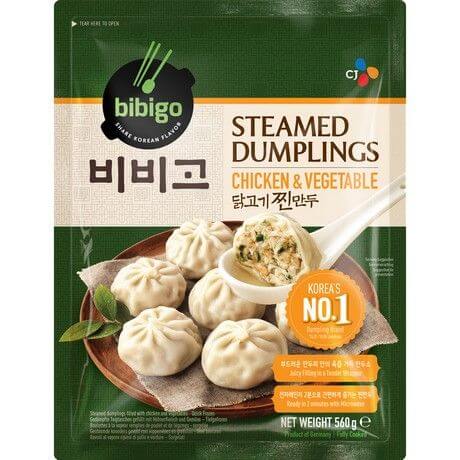 Quick Frozen steamed dumplings with chicken and vegetables 560g BIBIGO
