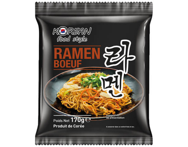 Sveži ramen rezanci z okusom govedine 170g KOREAN FOOD STYLE