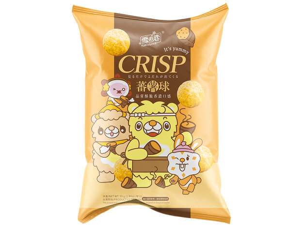 Koruzni čips z okusom sladkega krompirja 55g YUKI&