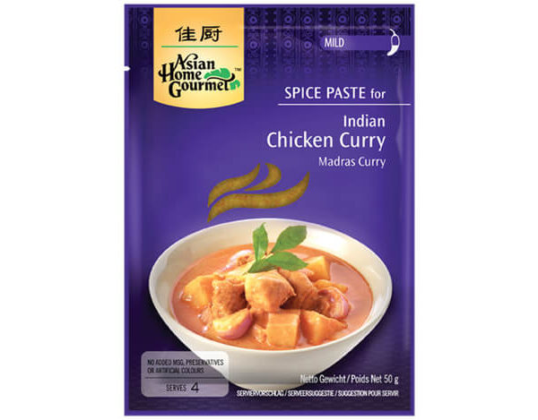 Pasta za Indijski Madras piščančji kari 50g ASIAN HOME GOURMENT