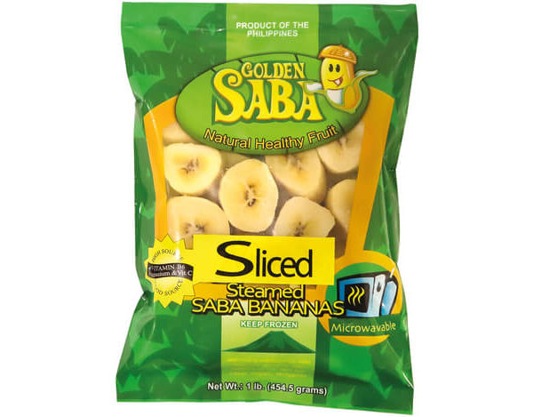 Zamrznjene Parjene rezine banan Saba 454g GOLDEN SABA