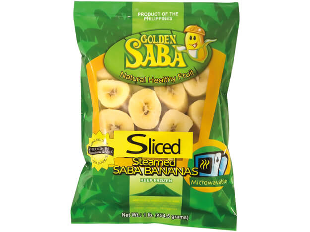 Hitro zamrznjene Parjene rezine banan Saba 454g GOLDEN SABA (1)